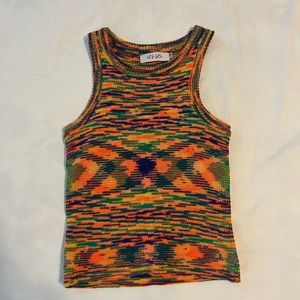 verge girl neon knit tank top